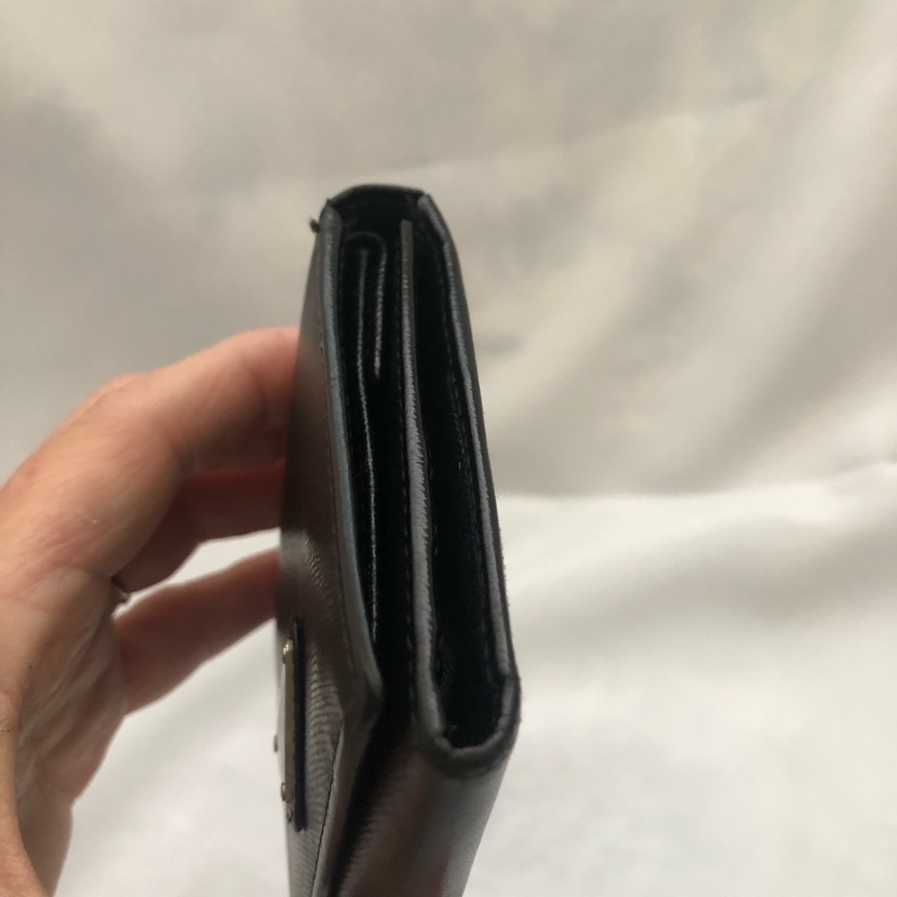 Prada Black Leather Trifold Wallet - Picture 7 of 13